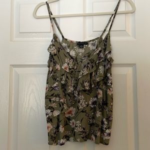 Multicolored floral tank top